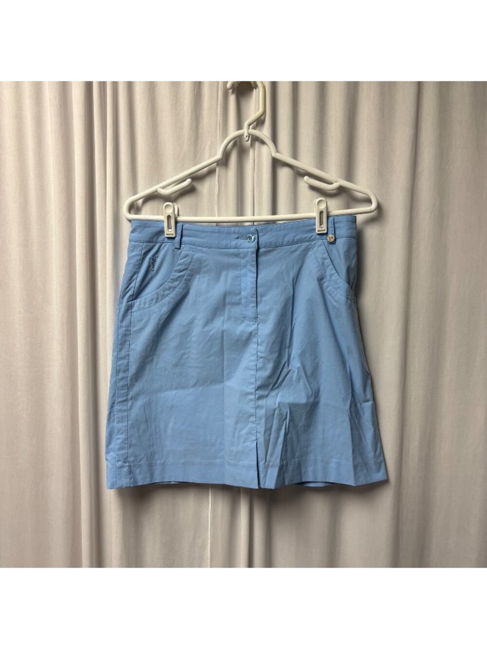 Golfino Womens Skort Size 6 Light Blue Golf Athleisure Skirt Shorts